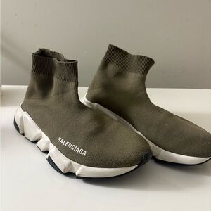 Balenciaga Khaki Sock Sneakers